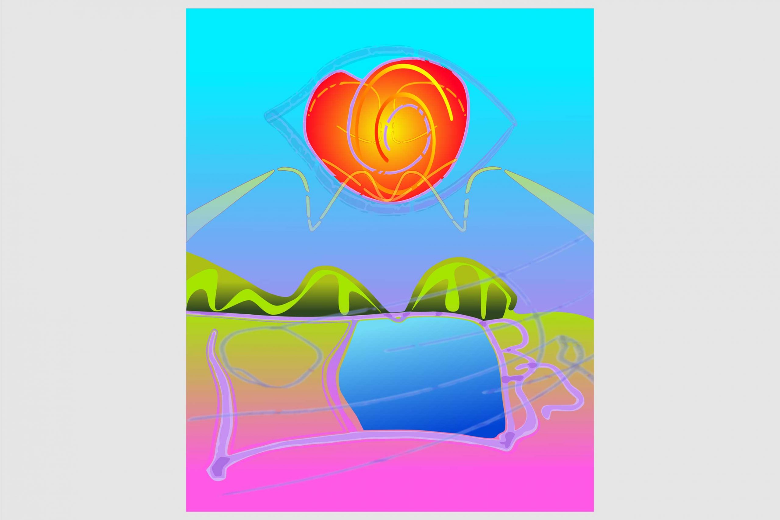 Apple of My Eye. Digital Painting – Archival Giclée Print in Various Sizes