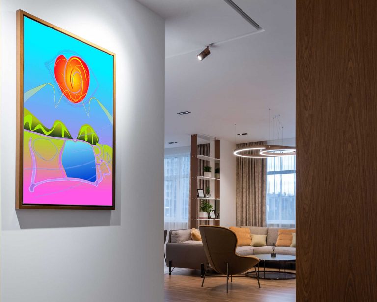 Apple of My Eye. In Situ. Digital Painting – Archival Giclée Print in Various Sizes