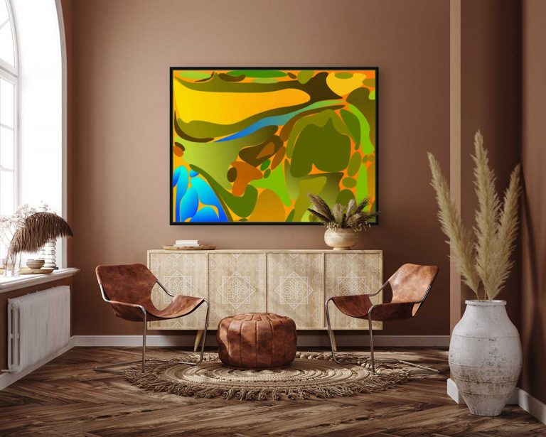 Radiant As The Sun. In Situ. Digital Painting – Archival Giclée Print in Various Sizes